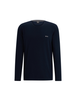 BOSS Mix&Match langærmet T-shirt i mørkeblå til herre