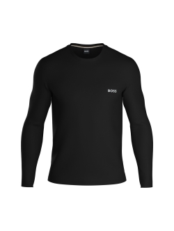 BOSS Mix&Match langærmet T-shirt i sort med logo til herre