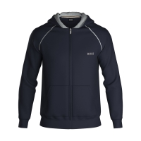 BOSS Mix&Match hættetrøje med lynlås i mørkeblå til herre