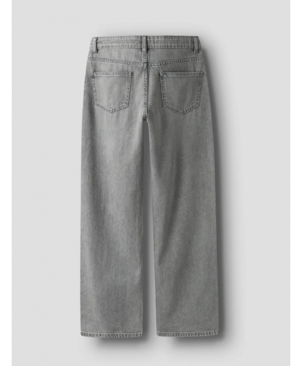 LMTD Bett wide fit-jeans i lysegrå til piger billede 3