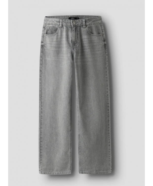 LMTD Bett wide fit-jeans i lysegrå til piger billede 1