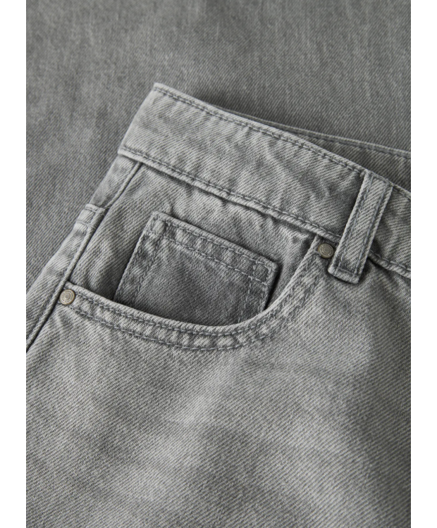 LMTD Bett wide fit-jeans i lysegrå til piger billede 5