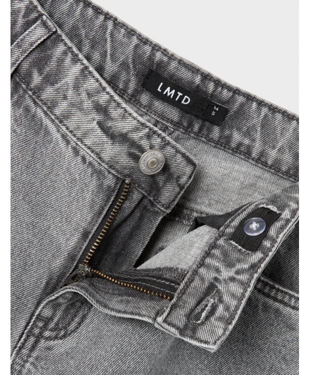 LMTD Kizza wide fit-jeans i lysegrå til piger billede 4