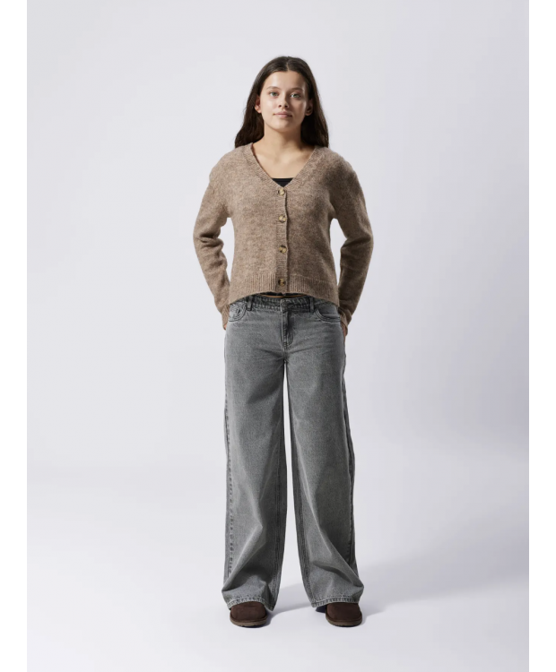 LMTD Kizza wide fit-jeans i lysegrå til piger billede 2