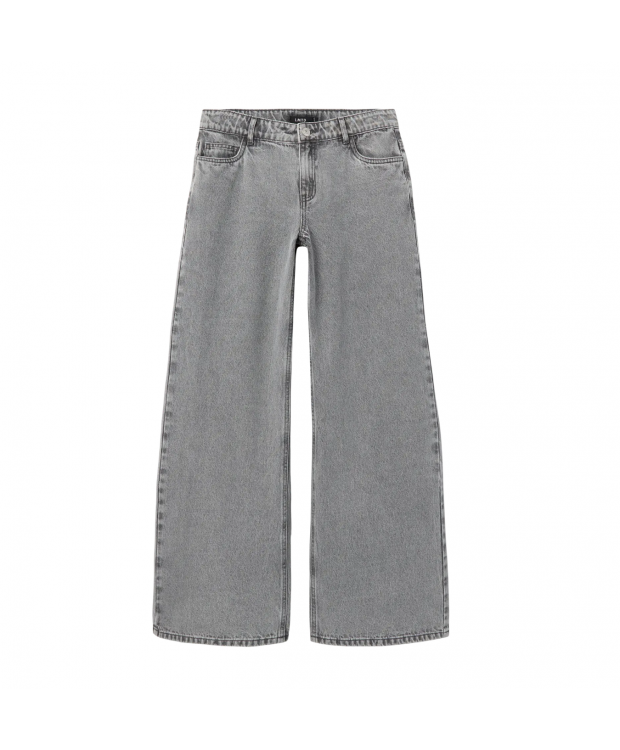 LMTD Kizza wide fit-jeans i lysegrå til piger billede 1