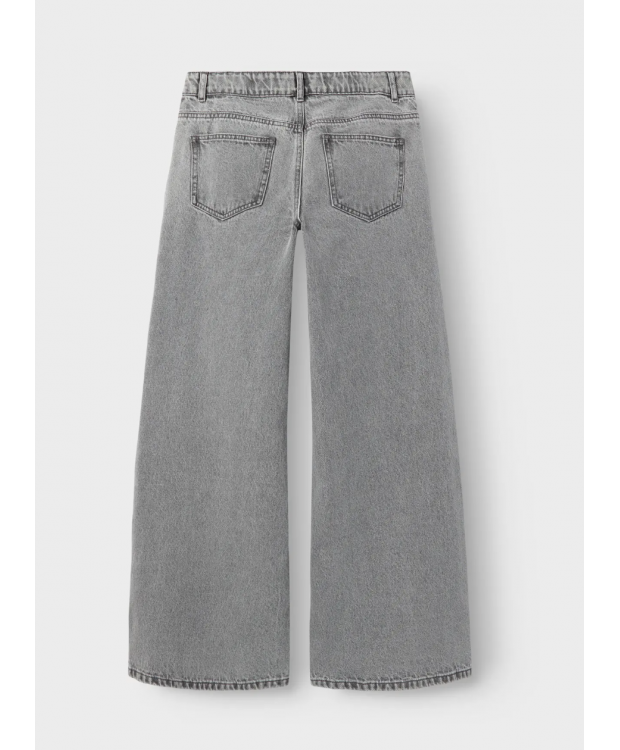 LMTD Kizza wide fit-jeans i lysegrå til piger billede 5