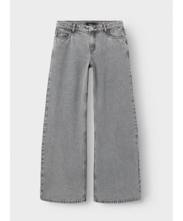 LMTD Kizza wide fit-jeans i lysegrå til piger billede 6