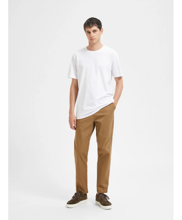 SELECTED Aspen regular fit T-shirt i hvid til herre billede 5