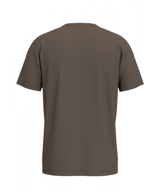 SELECTED Aspen regular fit T-shirt i brun til herre billede 2