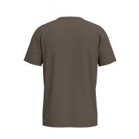 SELECTED Aspen regular fit T-shirt i brun til herre