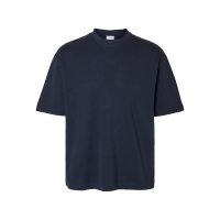 SELECTED T-shirt med rund hals i navy til herre