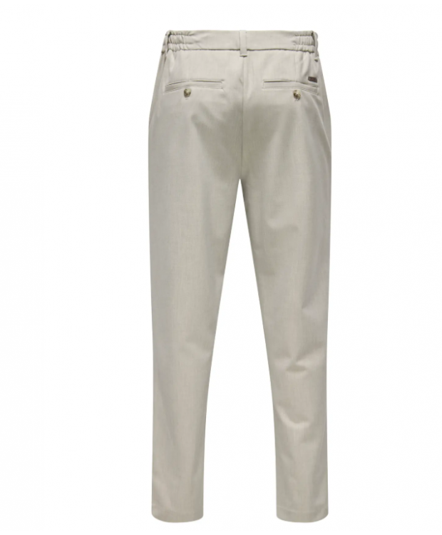ONLY & SONS kontorbukser i beige til herre billede 2