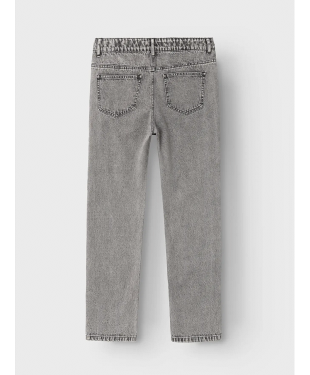 LMTD Kizza mom fit-jeans i lysegrå til piger billede 2