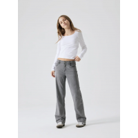 LMTD Tariannes straight fit-jeans i grå til piger