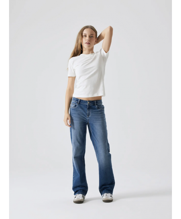 LMTD Tariannes straight fit-jeans i mørkeblå til piger billede 2