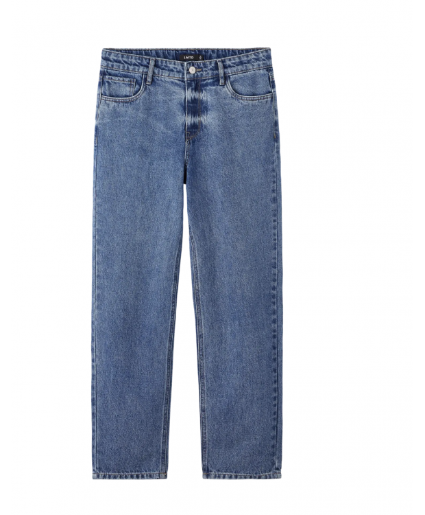 LMTD Nizza dad fit-jeans i mellemblå til drenge billede 1