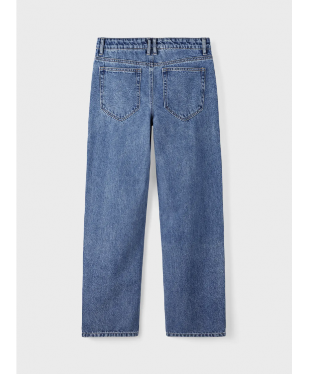 LMTD Nizza dad fit-jeans i mellemblå til drenge billede 3
