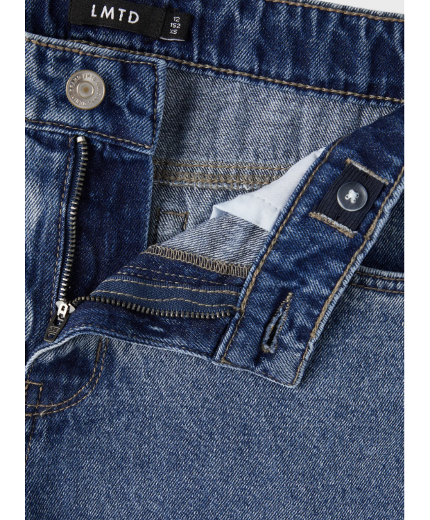 LMTD Nizza dad fit-jeans i mellemblå til drenge billede 6
