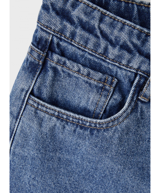 LMTD Nizza dad fit-jeans i mellemblå til drenge billede 7