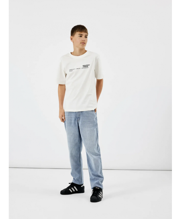 LMTD Nizza dad fit-jeans i lyseblå til drenge billede 2