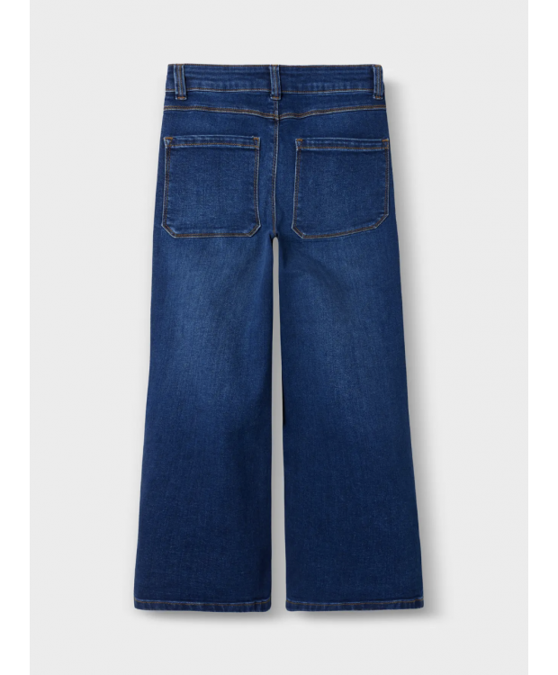 Name It Polly X-wide jeans i mørkeblå til piger billede 3