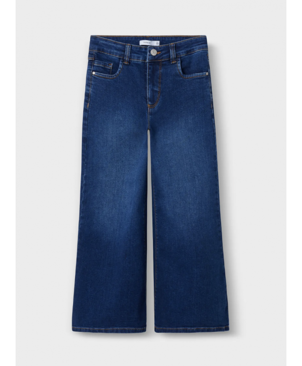 Name It Polly X-wide jeans i mørkeblå til piger billede 4