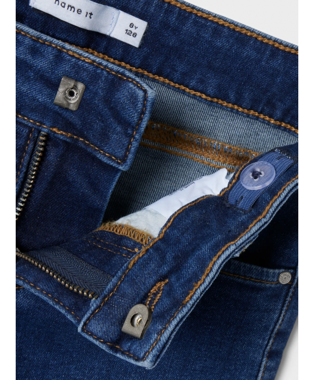 Name It Polly X-wide jeans i mørkeblå til piger billede 5