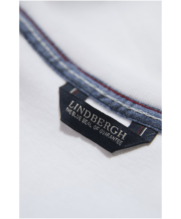 Lindbergh T-shirt med rund hals i hvid til herre billede 2