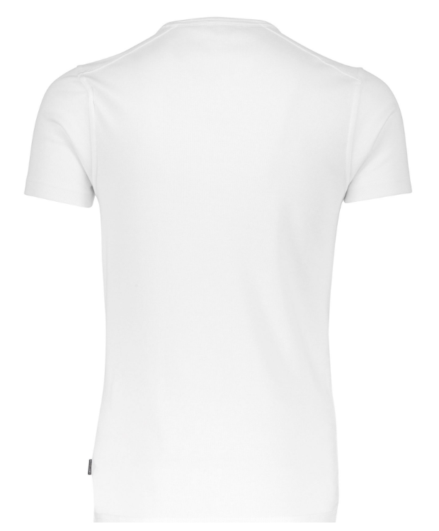 Lindbergh T-shirt med rund hals i hvid til herre billede 5
