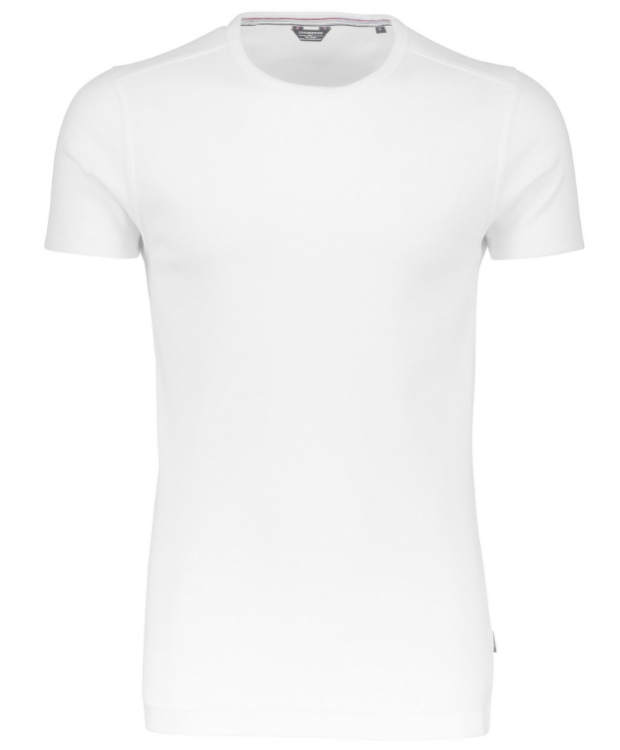 Lindbergh T-shirt med rund hals i hvid til herre billede 4