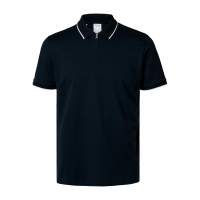 Selected kortærmet Sports polo i sort til herre - OUTLET