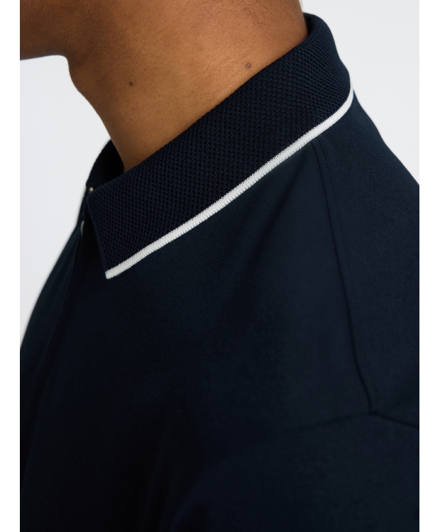 Selected kortærmet Sports polo i sort til herre - OUTLET billede 3