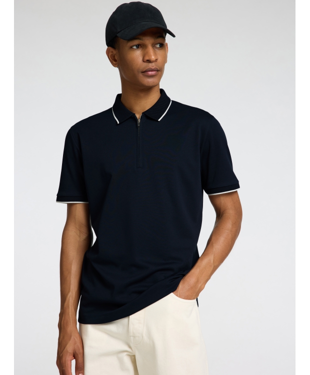 Selected kortærmet Sports polo i sort til herre - OUTLET billede 4