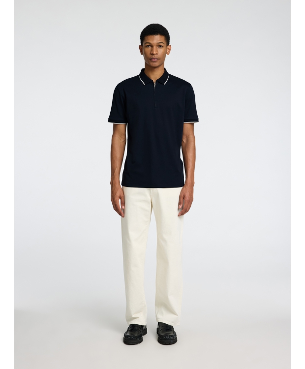 Selected kortærmet Sports polo i sort til herre - OUTLET billede 5