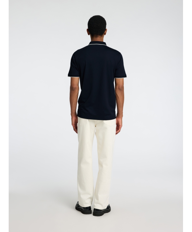 Selected kortærmet Sports polo i sort til herre - OUTLET billede 6