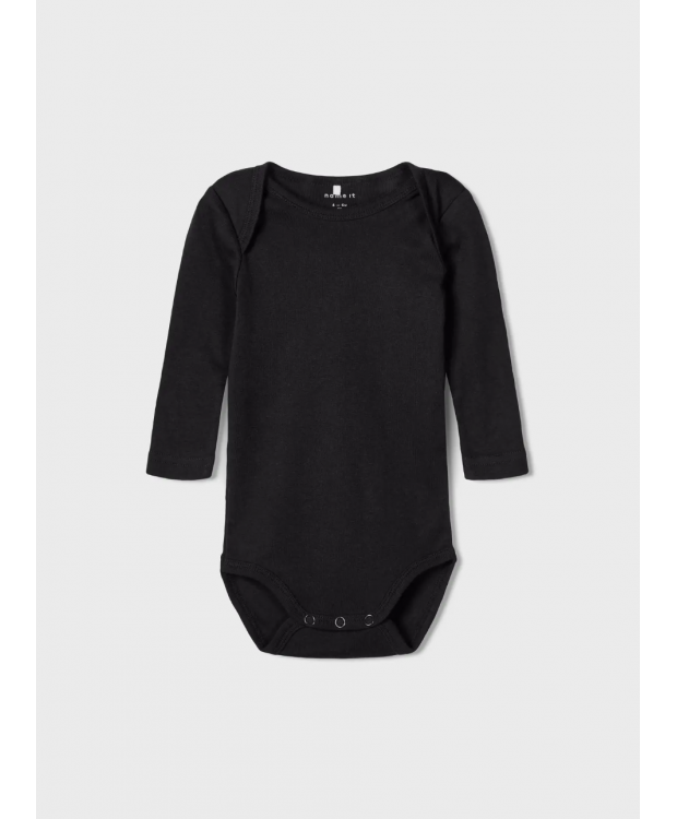Name It 3-pak bodystockings i sort til baby billede 4