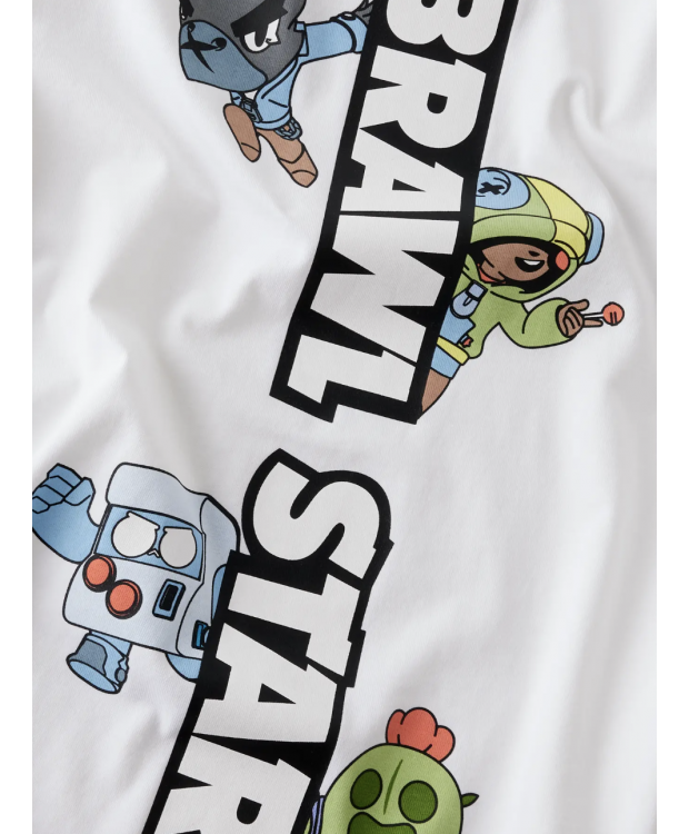 Name It Brawl Stars T-shirt i hvid til drenge billede 3