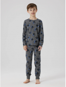 Name It Skull pyjamassæt i mørkegrå til drenge