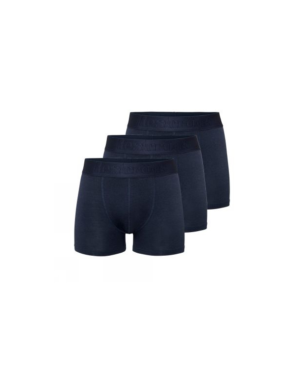 Resteröds 3-pak navy bambus-boxershorts til herre billede 1