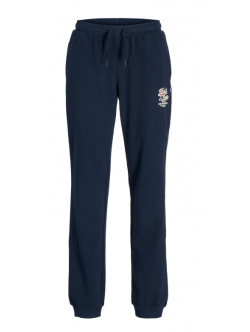 Jack & Jones Junior sweatbukser i navyblå til drenge