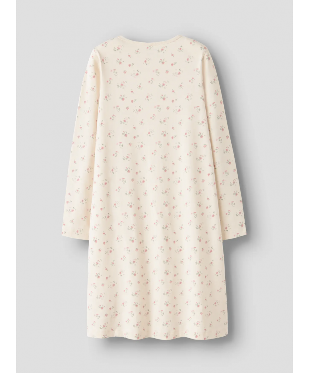 Name It natkjole med blomsterprint i lys beige til piger billede 5