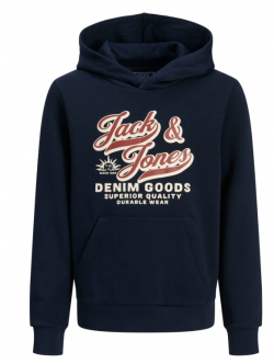 Jack & Jones Junior hættetrøje i navyblå til drenge