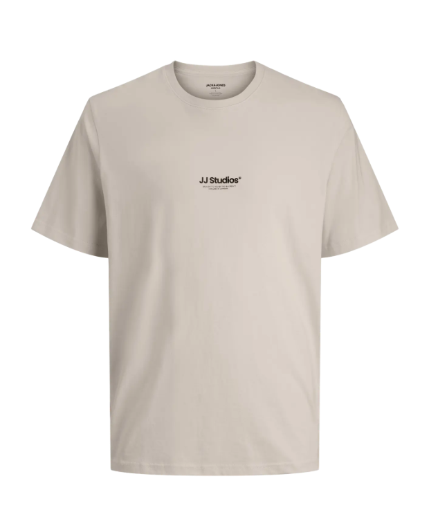 Jack & Jones Junior T-shirt i råhvid til drenge billede 1