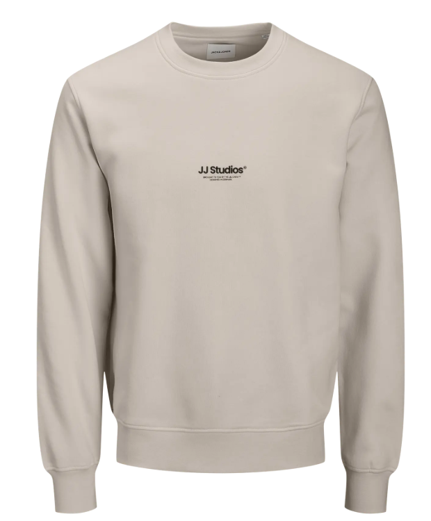 Jack & Jones Junior sweatshirt i råhvid til drenge billede 1