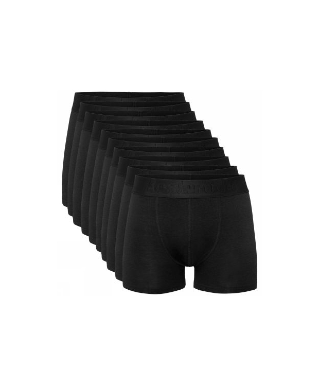 Resteröds 10-pak sorte bambus-boxershorts til herre billede 3
