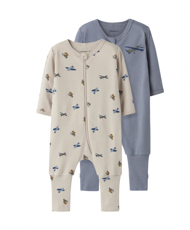 Name It 2-pak pyjamasdragter med flyvemaskineprint til drenge billede 6