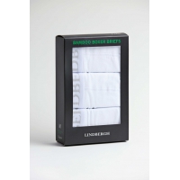 Lindbergh 3-pak bambusboxershorts i hvid til herre