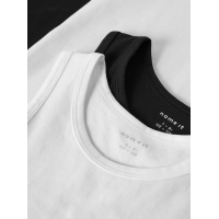 Name It 4-pak tanktops i hvid og sort til drenge
