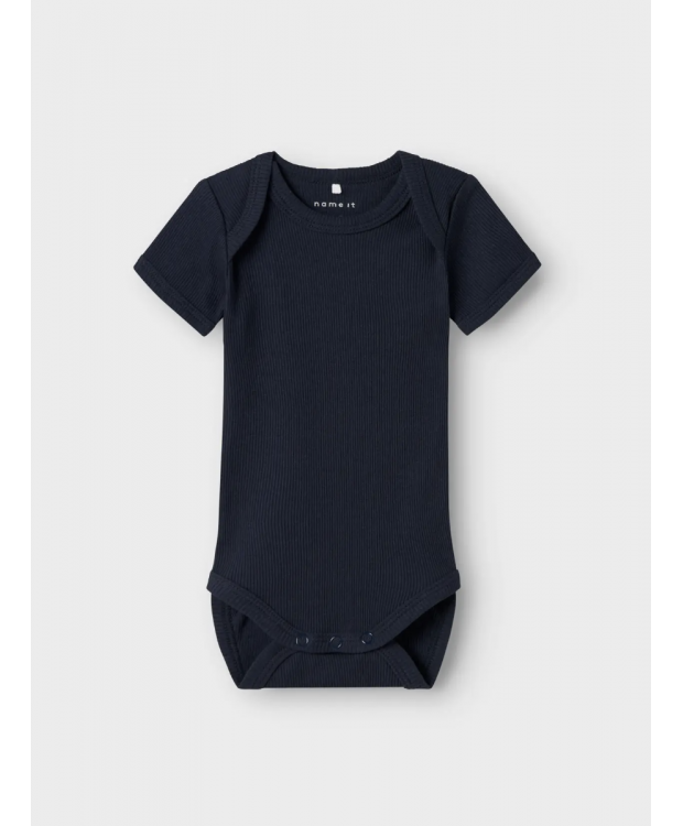 Name It 3-pak rib-bodystockings i blå nuancer til baby billede 2