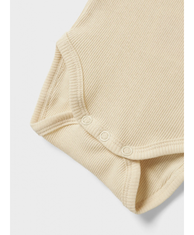 Name It 3-pak rib-bodystockings i orkidérosa til baby billede 2